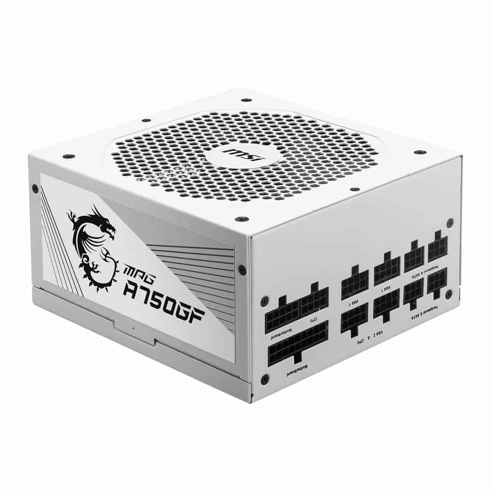 (image for) MSI MPG A750GF White 750W 80+ Gold Fully Modulay Power Supply/PSU